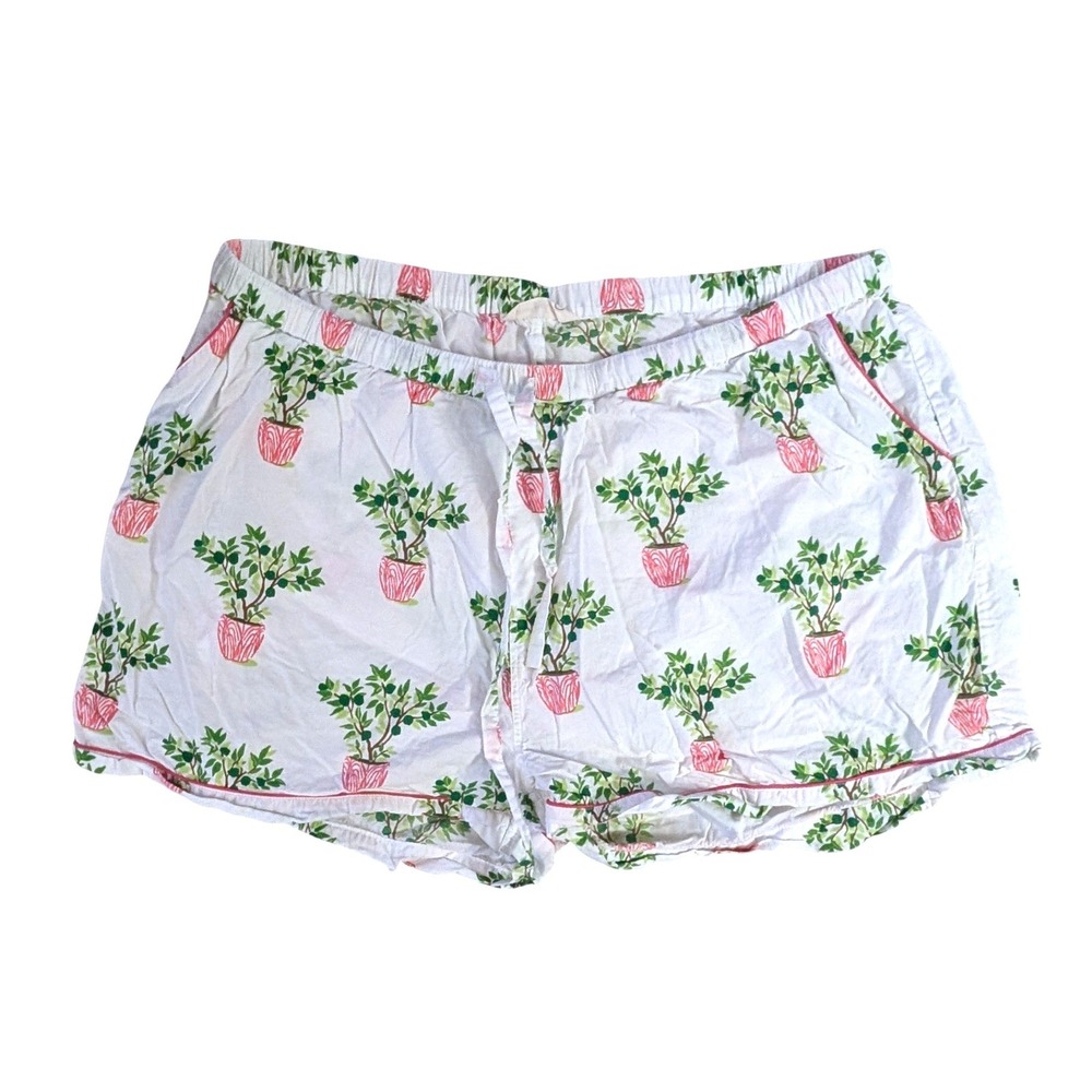 Printfresh Women's Organic Cotton Pajama Set Potted Plant Citrus Print- 2X - Picture 3 of 9